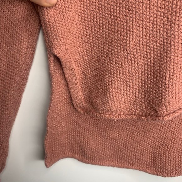 MADEWELL Just Right Pink Pullover Waffle Knit Sweater Sz S - Picture 5 of 11